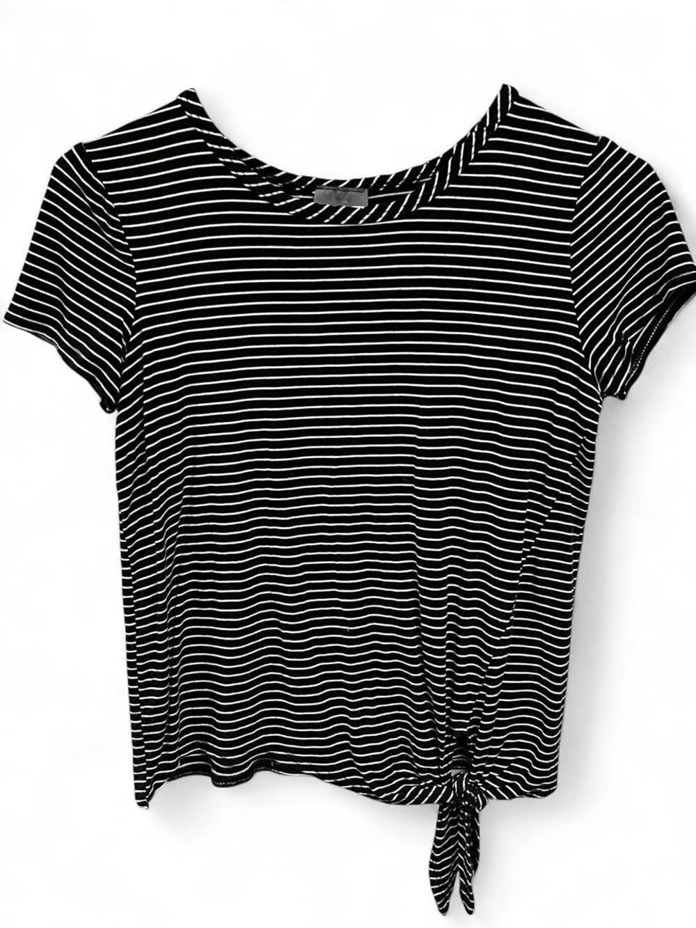 Olivia Rae Striped Tie Front Top Size Small